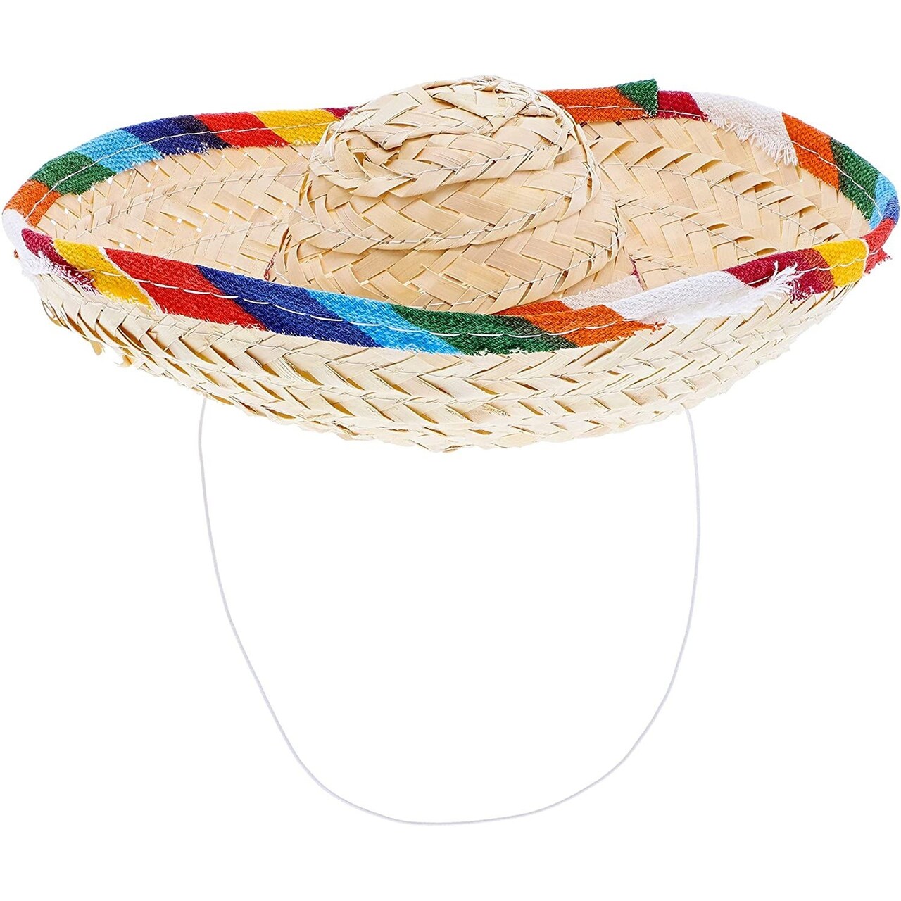 12 Pack Mini Mexican Sombrero Hats for Cinco de Mayo, Birthday, Fiesta Party Supplies (3 x 8 In)